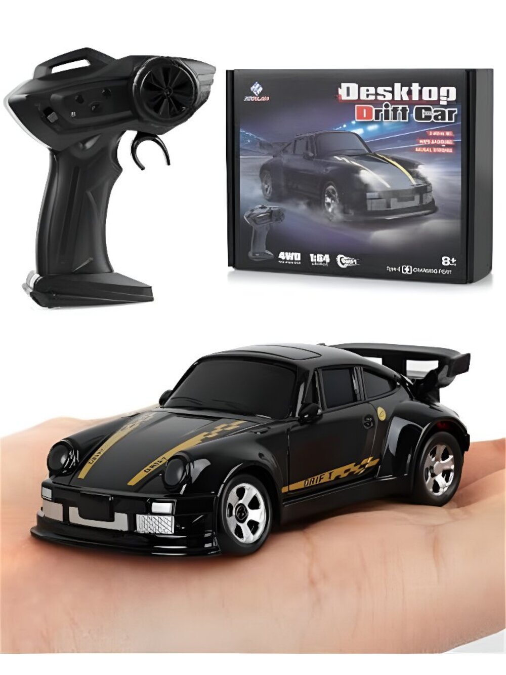 1/64 Micro Desktop RC Drift Car 4WD with 2-Speed Modes RTR - F2